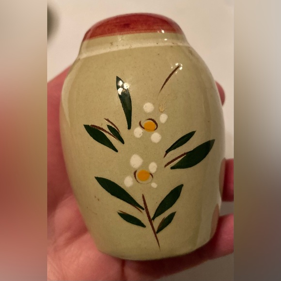 Stangl Pottery 'Magnolia' Salt & Pepper Set Mid Century Modern - Picture 5 of 8